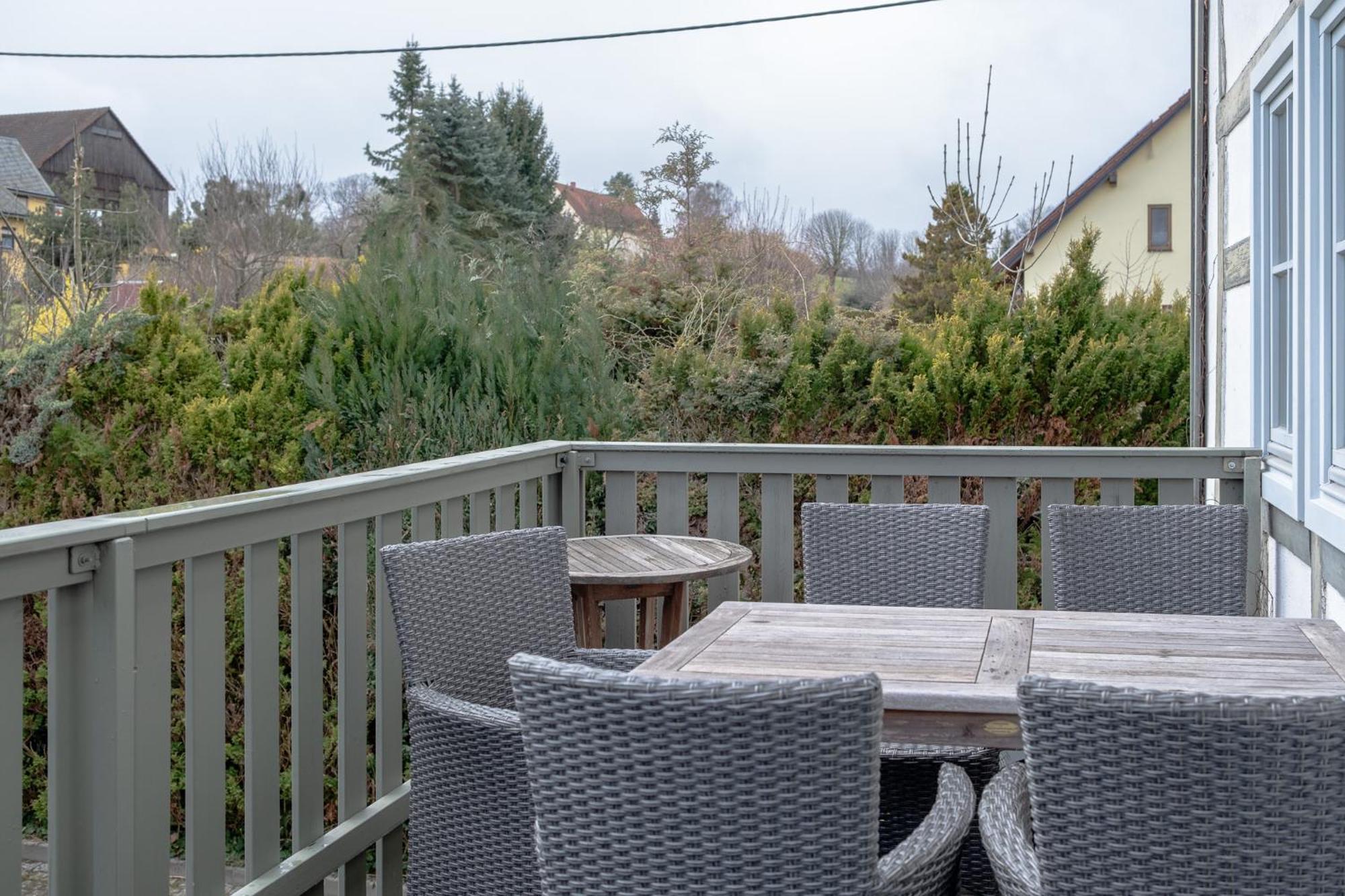 Apartmenthaus Brunnenhof Papstdorf エクステリア 写真