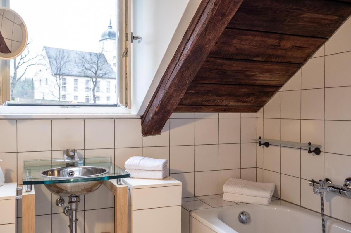 Apartmenthaus Brunnenhof Papstdorf エクステリア 写真
