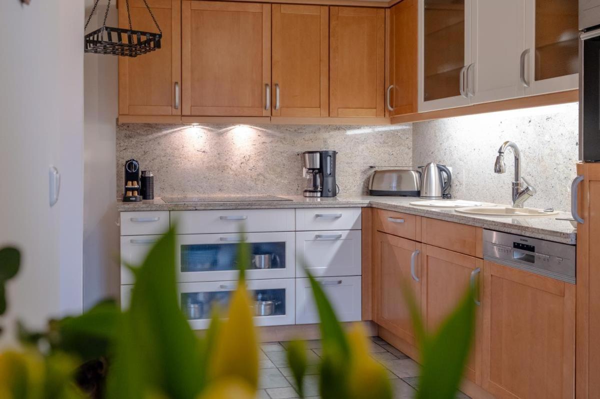 Apartmenthaus Brunnenhof Papstdorf エクステリア 写真