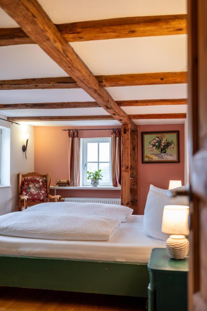 Apartmenthaus Brunnenhof Papstdorf エクステリア 写真